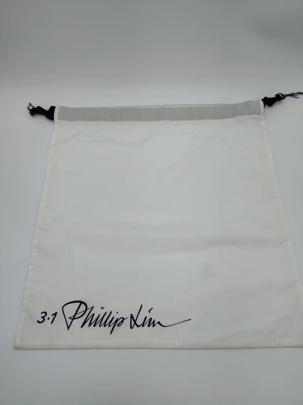 3.1 Phillip Lim Dust Bag 15.5x14.5 Cream Drawstring Storage Travel Pouch EUC